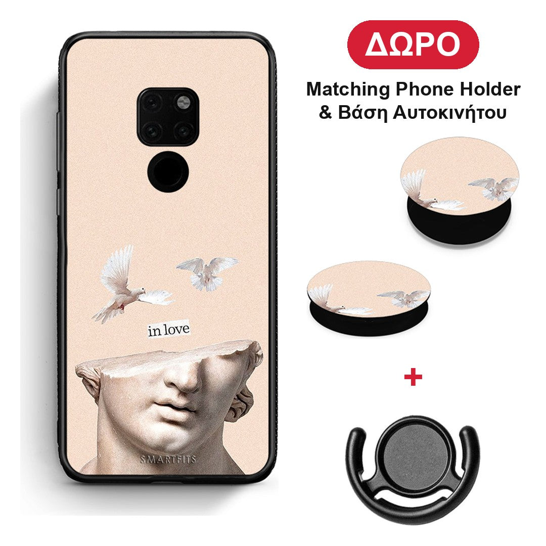 In Love - Huawei Mate 20 θήκη + Δώρο Phone Holder & Βάση Αυτοκινήτου