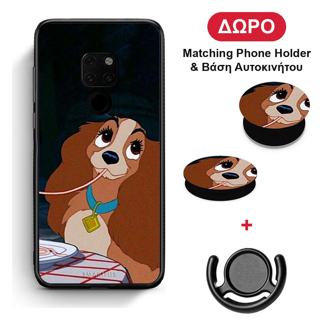 Lady And Tramp 2 - Huawei Mate 20 θήκη + Δώρο Phone Holder & Βάση Αυτοκινήτου
