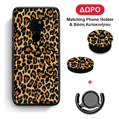 Animal Leopard - Huawei Mate 20 θήκη + Δώρο Phone Holder & Βάση Αυτοκινήτου