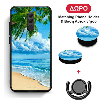 Beautiful Beach - Huawei Mate 20 Lite θήκη + Δώρο Phone Holder & Βάση Αυτοκινήτου