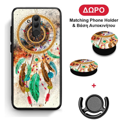 Boho DreamCatcher - Huawei Mate 20 Lite θήκη + Δώρο Phone Holder & Βάση Αυτοκινήτου