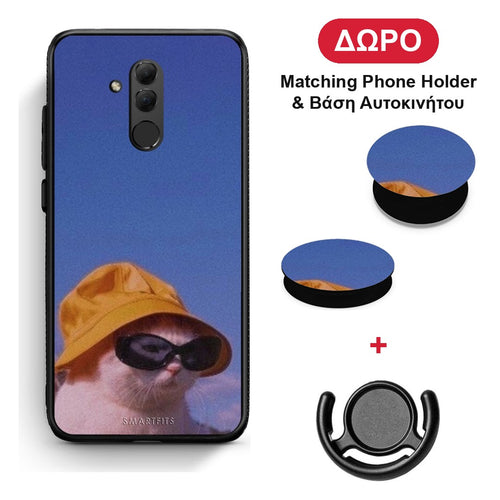 Cat Diva - Huawei Mate 20 Lite θήκη + Δώρο Phone Holder & Βάση Αυτοκινήτου