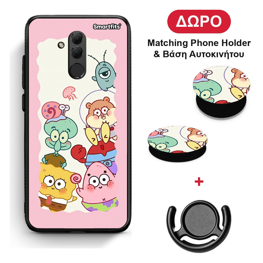 Cute Companion - Huawei Mate 20 Lite θήκη + Δώρο Phone Holder & Βάση Αυτοκινήτου