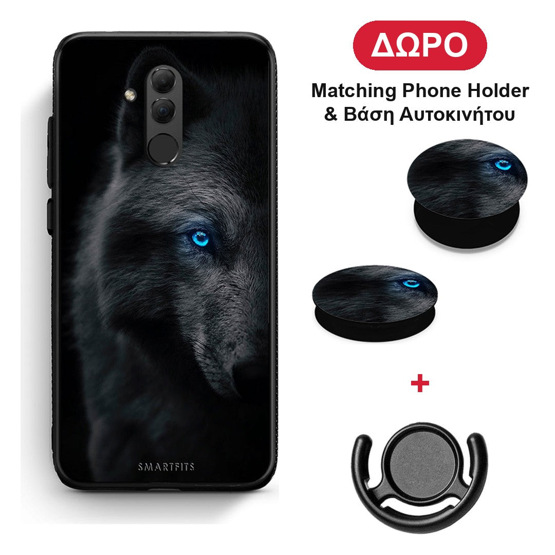 Dark Wolf - Huawei Mate 20 Lite θήκη + Δώρο Phone Holder & Βάση Αυτοκινήτου