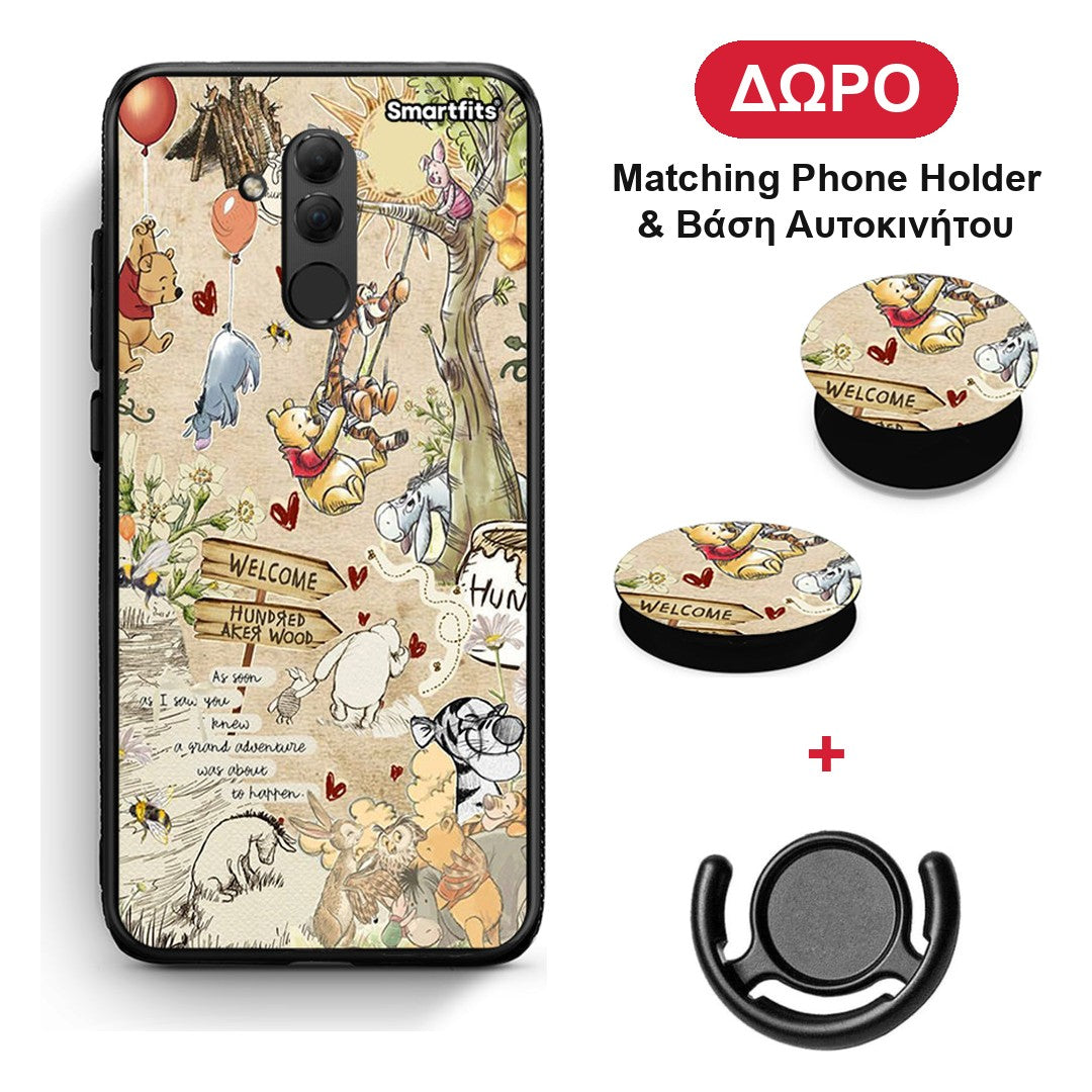 Happy Friends - Huawei Mate 20 Lite θήκη + Δώρο Phone Holder & Βάση Αυτοκινήτου