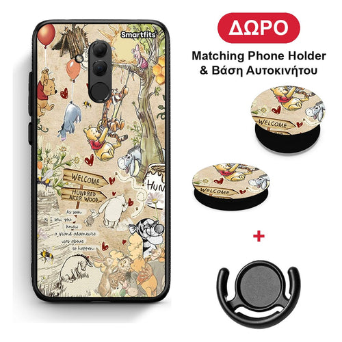 Happy Friends - Huawei Mate 20 Lite θήκη + Δώρο Phone Holder & Βάση Αυτοκινήτου