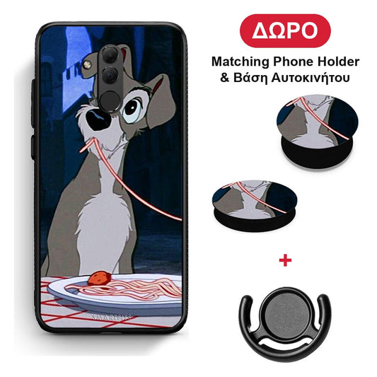 Lady And Tramp 1 - Huawei Mate 20 Lite θήκη + Δώρο Phone Holder & Βάση Αυτοκινήτου