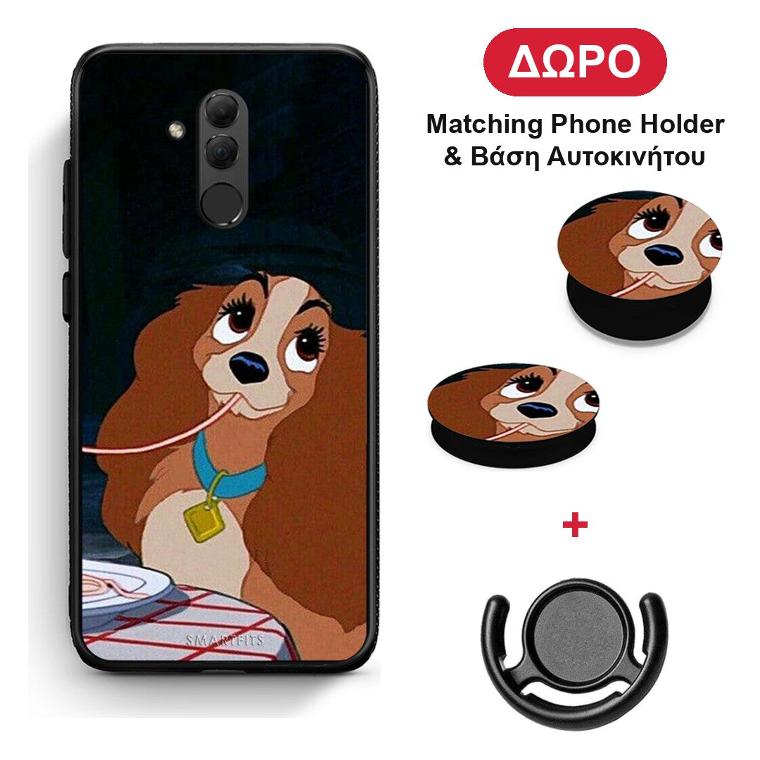 Lady And Tramp 2 - Huawei Mate 20 Lite θήκη + Δώρο Phone Holder & Βάση Αυτοκινήτου