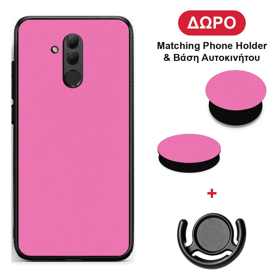 Rose Pink - Huawei Mate 20 Lite θήκη + Δώρο Phone Holder & Βάση Αυτοκινήτου