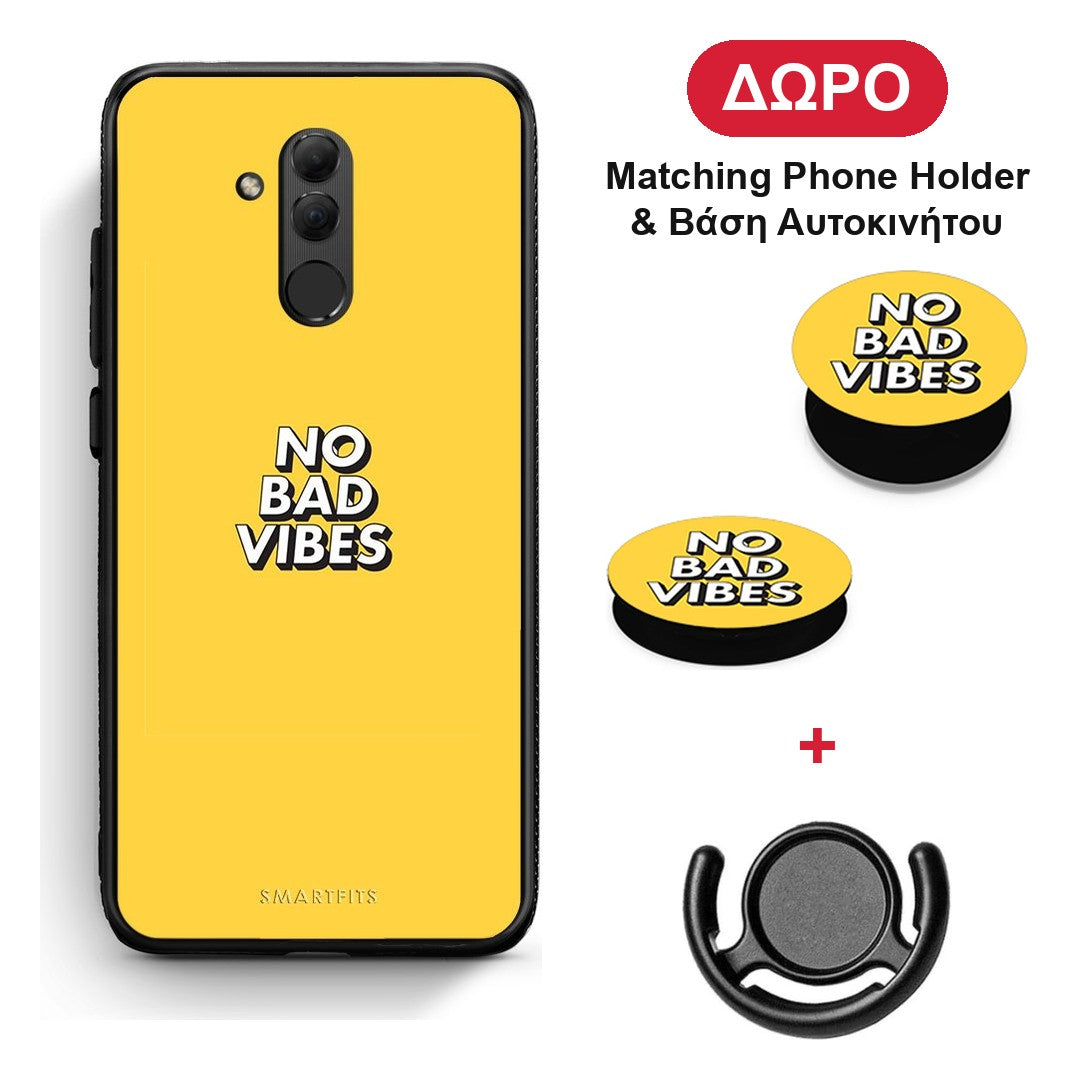 Text Vibes - Huawei Mate 20 Lite θήκη + Δώρο Phone Holder & Βάση Αυτοκινήτου