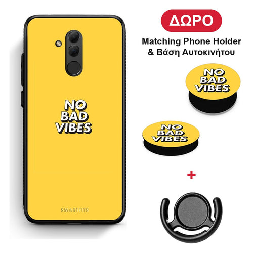 Text Vibes - Huawei Mate 20 Lite θήκη + Δώρο Phone Holder & Βάση Αυτοκινήτου