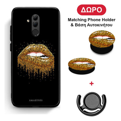 Valentine Golden - Huawei Mate 20 Lite θήκη + Δώρο Phone Holder & Βάση Αυτοκινήτου