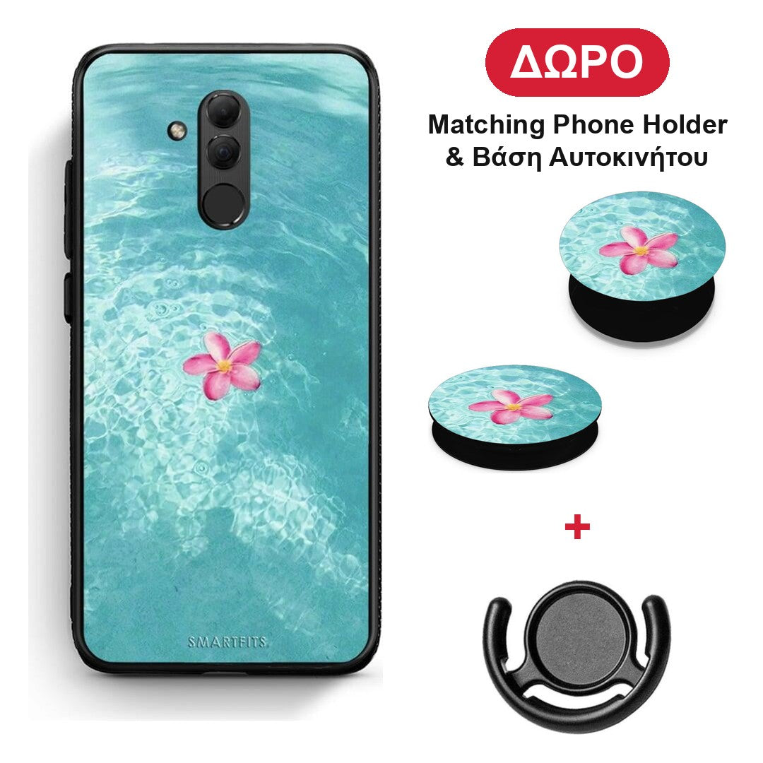 Water Flower - Huawei Mate 20 Lite θήκη + Δώρο Phone Holder & Βάση Αυτοκινήτου