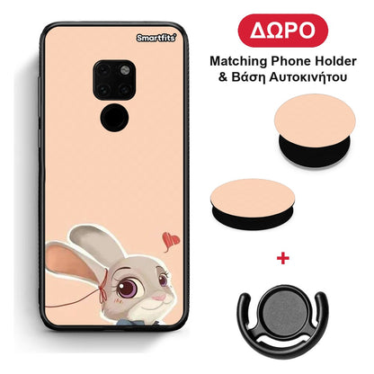 Nick Wilde And Judy Hopps Love 2 - Huawei Mate 20 θήκη + Δώρο Phone Holder & Βάση Αυτοκινήτου