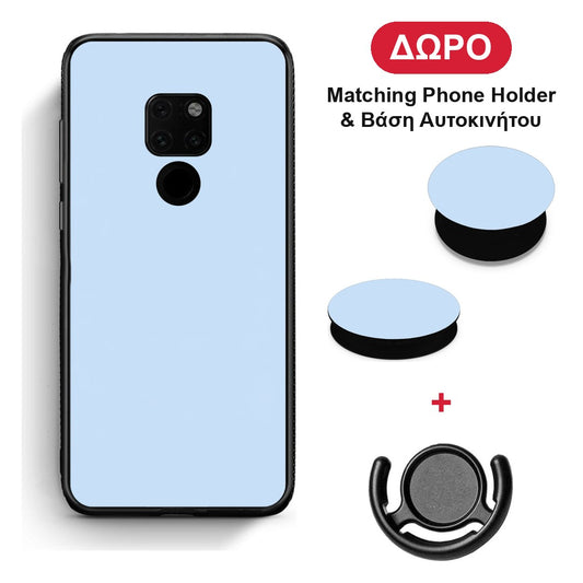 Powder Blue - Huawei Mate 20 θήκη + Δώρο Phone Holder & Βάση Αυτοκινήτου