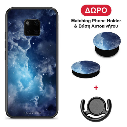 Galactic Blue Sky - Huawei Mate 20 Pro θήκη + Δώρο Phone Holder & Βάση Αυτοκινήτου