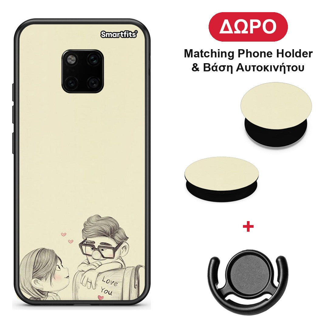 Carl And Ellie - Huawei Mate 20 Pro θήκη + Δώρο Phone Holder & Βάση Αυτοκινήτου
