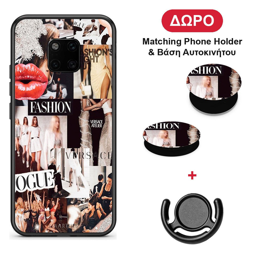 Collage Fashion - Huawei Mate 20 Pro θήκη + Δώρο Phone Holder & Βάση Αυτοκινήτου