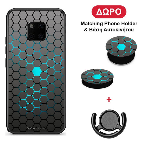 Geometric Hexagonal - Huawei Mate 20 Pro θήκη + Δώρο Phone Holder & Βάση Αυτοκινήτου