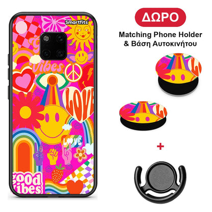 Hippie Love - Huawei Mate 20 Pro θήκη + Δώρο Phone Holder & Βάση Αυτοκινήτου