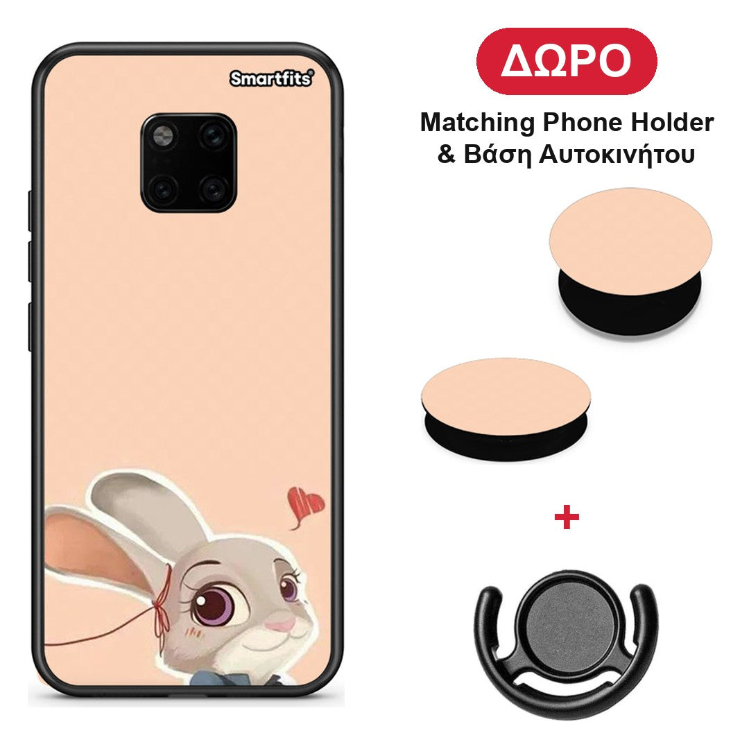 Nick Wilde And Judy Hopps Love 2 - Huawei Mate 20 Pro θήκη + Δώρο Phone Holder & Βάση Αυτοκινήτου
