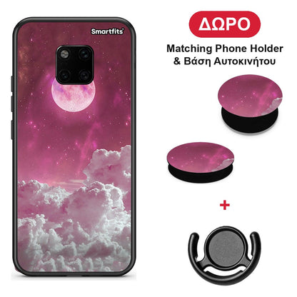 Pink Moon - Huawei Mate 20 Pro θήκη + Δώρο Phone Holder & Βάση Αυτοκινήτου