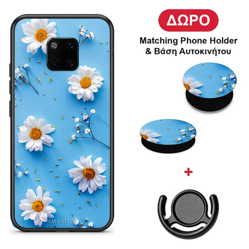 Real Daisies - Huawei Mate 20 Pro θήκη + Δώρο Phone Holder & Βάση Αυτοκινήτου