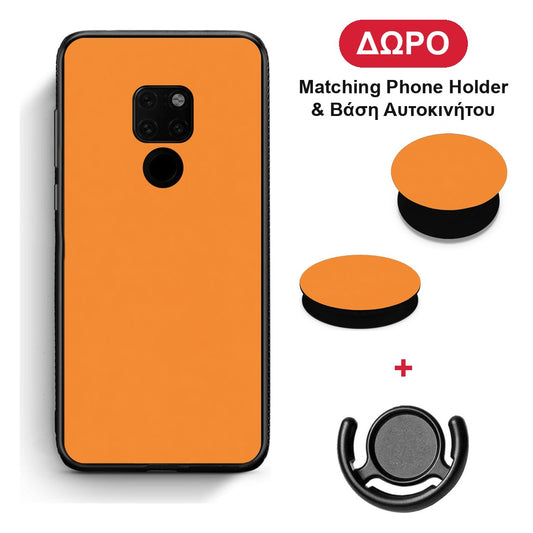Tangerine Orange - Huawei Mate 20 θήκη + Δώρο Phone Holder & Βάση Αυτοκινήτου