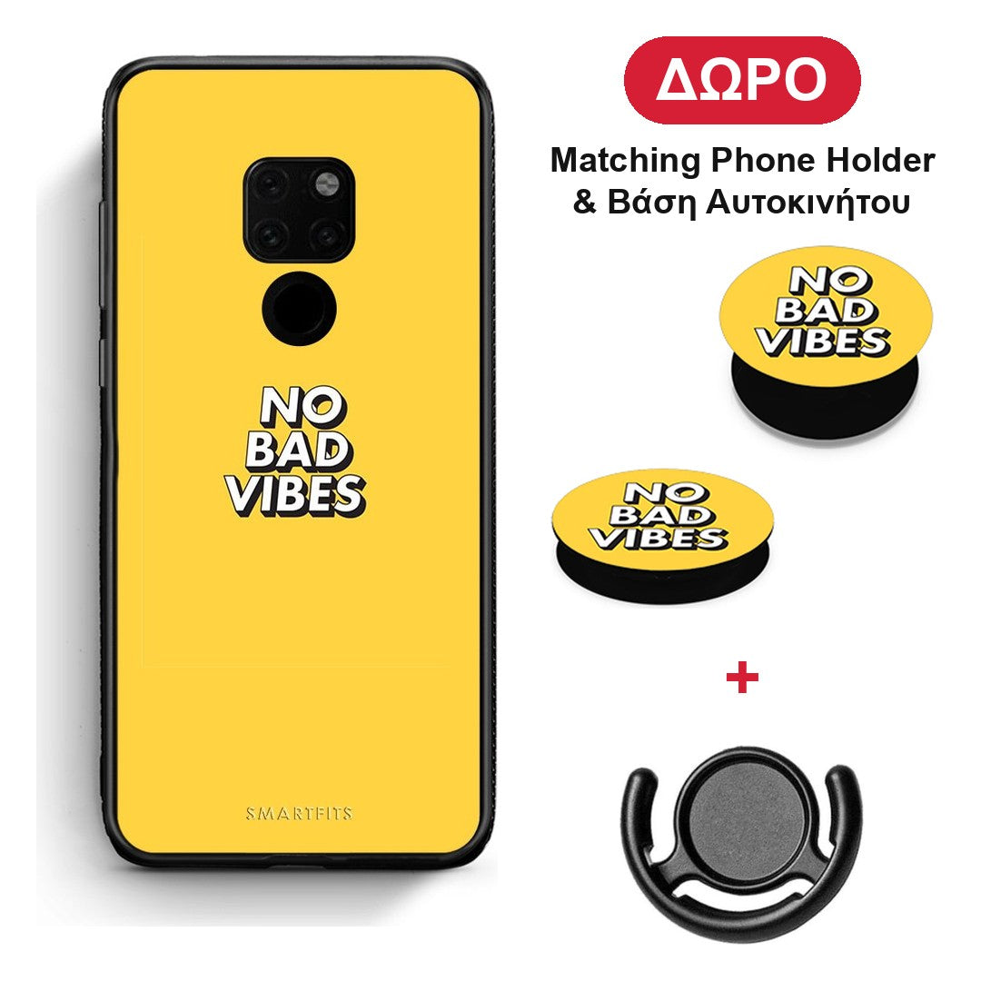 Text Vibes - Huawei Mate 20 θήκη + Δώρο Phone Holder & Βάση Αυτοκινήτου