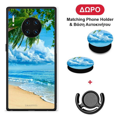 Beautiful Beach - Huawei Mate 30 Pro θήκη + Δώρο Phone Holder & Βάση Αυτοκινήτου