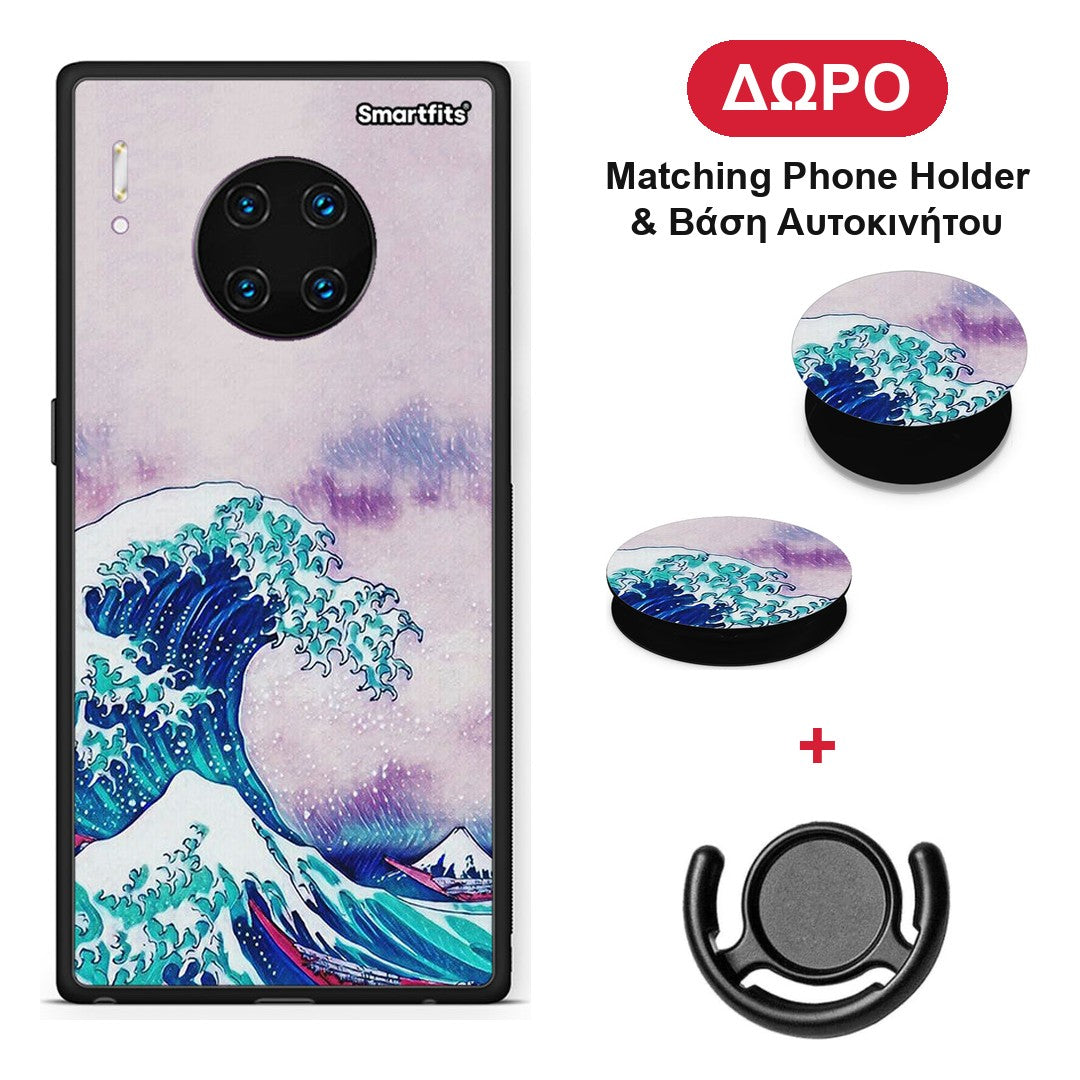 Blue Waves - Huawei Mate 30 Pro θήκη + Δώρο Phone Holder & Βάση Αυτοκινήτου