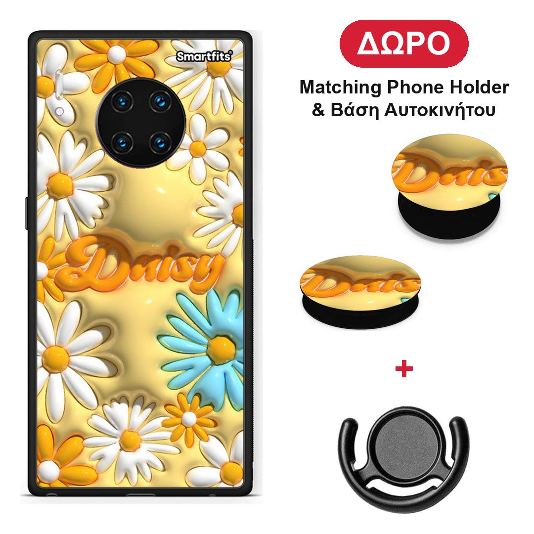 Bubble Daisies - Huawei Mate 30 Pro θήκη + Δώρο Phone Holder & Βάση Αυτοκινήτου