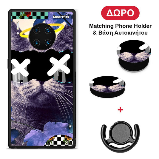 Cat Collage - Huawei Mate 30 Pro θήκη + Δώρο Phone Holder & Βάση Αυτοκινήτου
