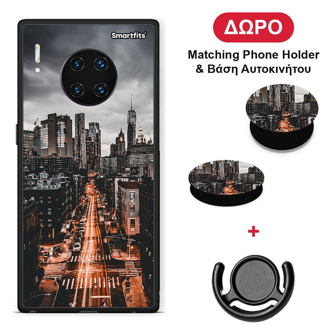 City Lights - Huawei Mate 30 Pro θήκη + Δώρο Phone Holder & Βάση Αυτοκινήτου