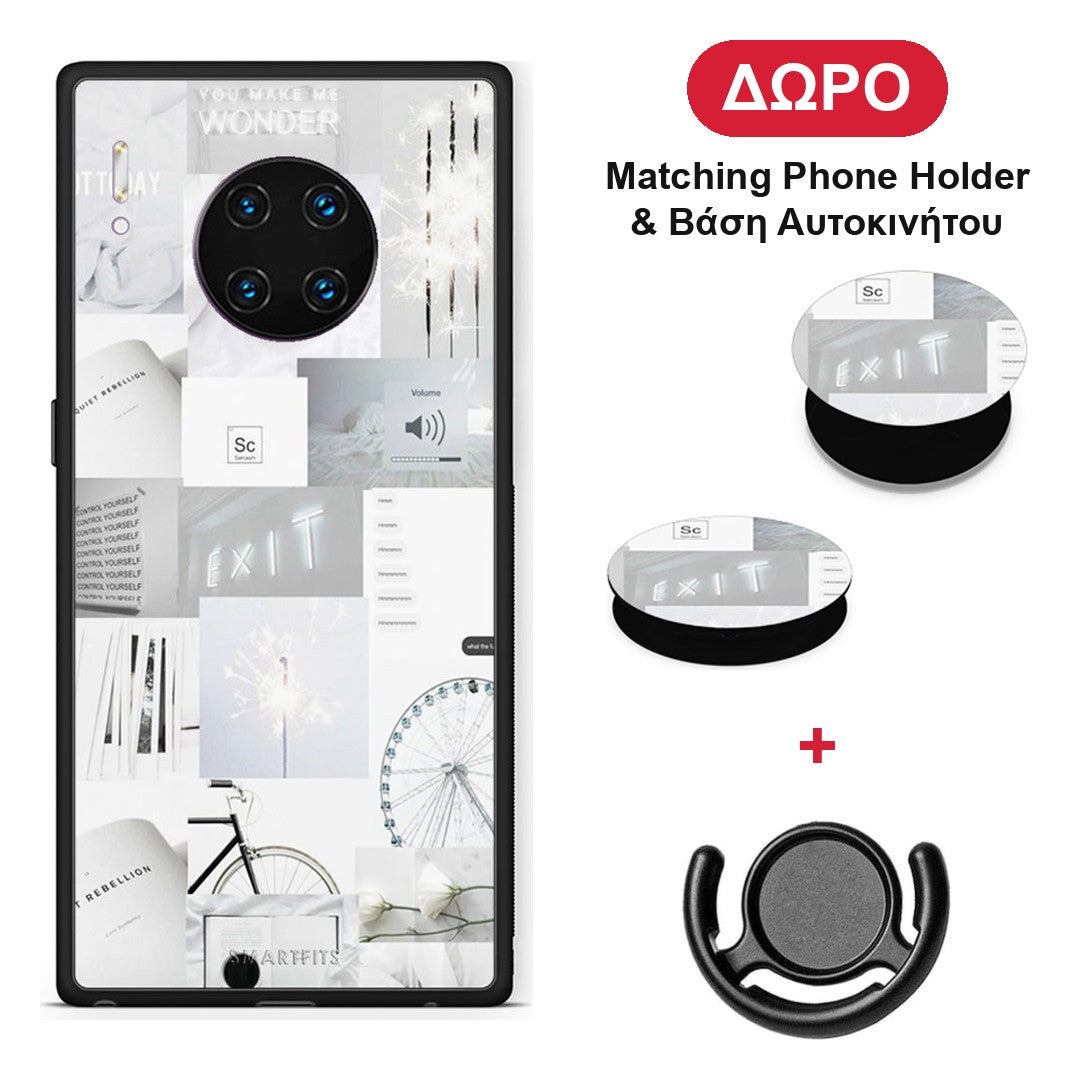 Collage Make Me Wonder - Huawei Mate 30 Pro θήκη + Δώρο Phone Holder & Βάση Αυτοκινήτου