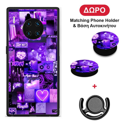 Collage Stay Wild - Huawei Mate 30 Pro θήκη + Δώρο Phone Holder & Βάση Αυτοκινήτου