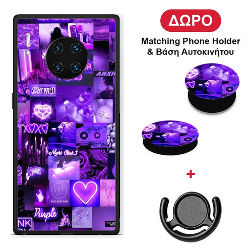 Collage Stay Wild - Huawei Mate 30 Pro θήκη + Δώρο Phone Holder & Βάση Αυτοκινήτου