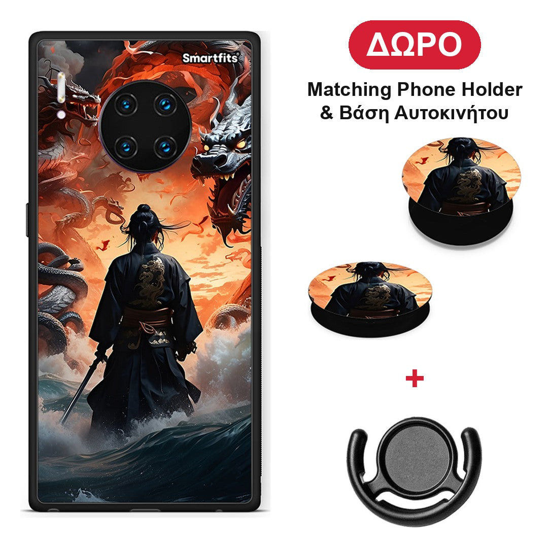 Dragons Fight - Huawei Mate 30 Pro θήκη + Δώρο Phone Holder & Βάση Αυτοκινήτου