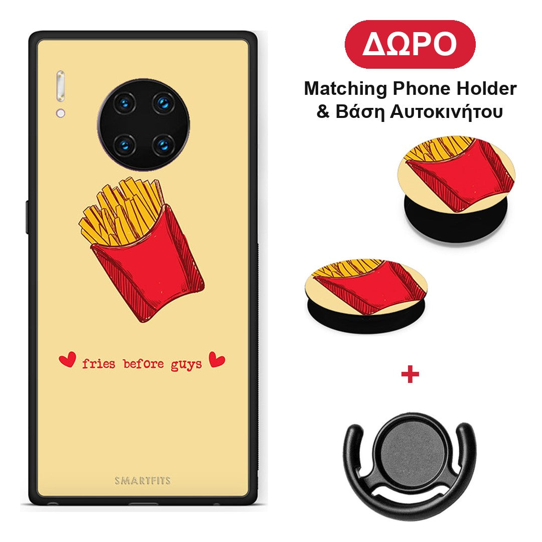 Fries Before Guys - Huawei Mate 30 Pro θήκη + Δώρο Phone Holder & Βάση Αυτοκινήτου