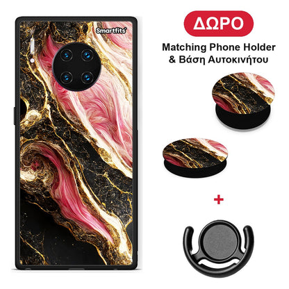 Glamorous Pink Marble - Huawei Mate 30 Pro θήκη + Δώρο Phone Holder & Βάση Αυτοκινήτου