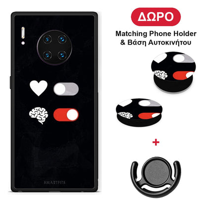 Heart Vs Brain - Huawei Mate 30 Pro θήκη + Δώρο Phone Holder & Βάση Αυτοκινήτου