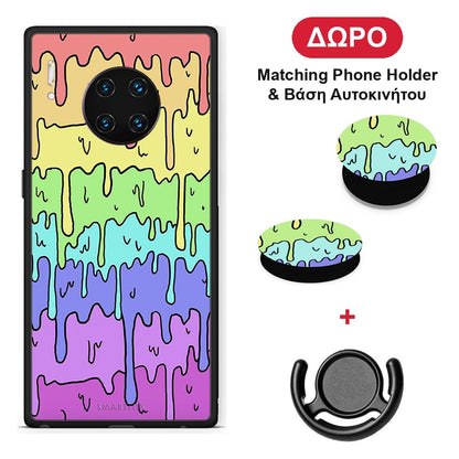 Melting Rainbow - Huawei Mate 30 Pro θήκη + Δώρο Phone Holder & Βάση Αυτοκινήτου
