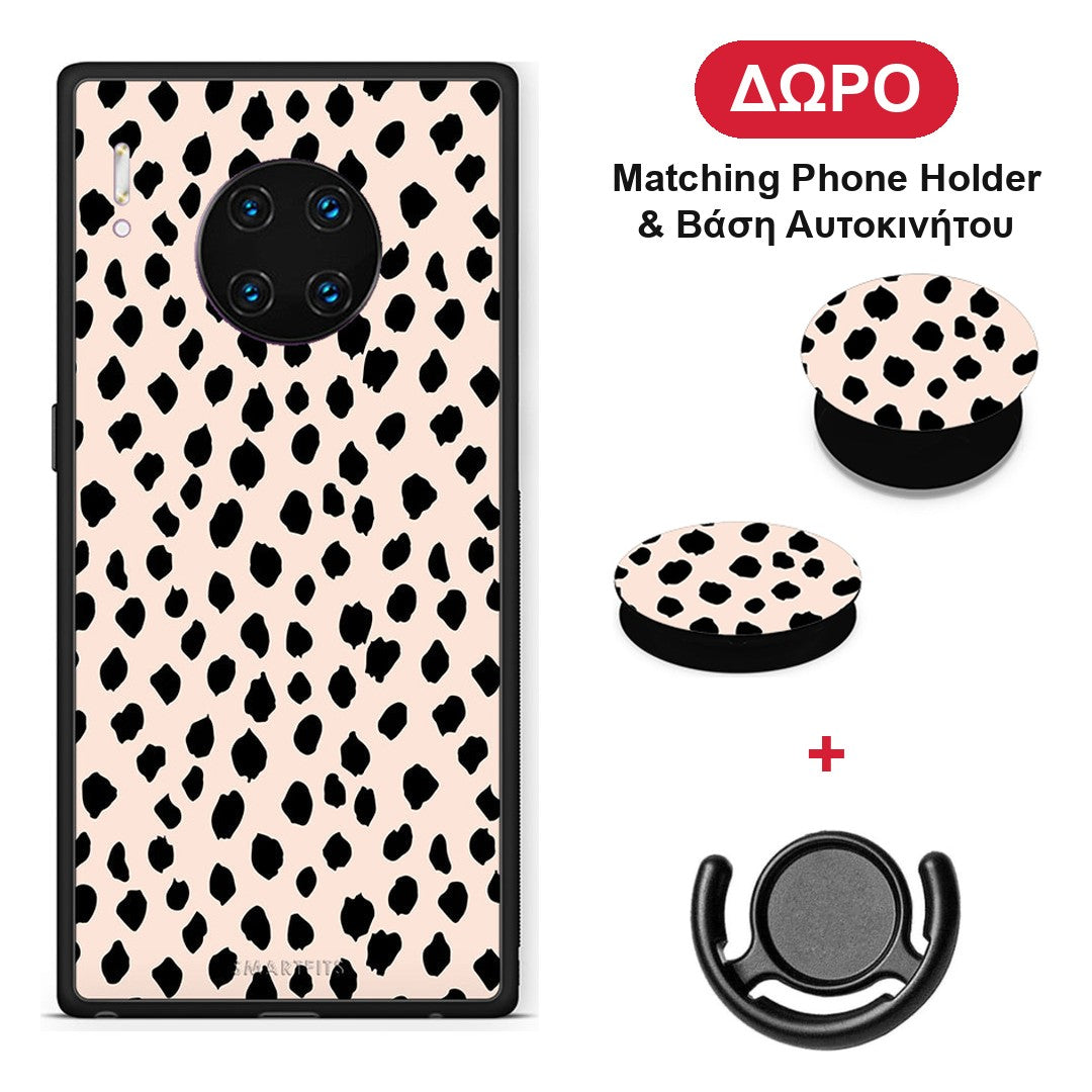 New Polka Dots - Huawei Mate 30 Pro θήκη + Δώρο Phone Holder & Βάση Αυτοκινήτου