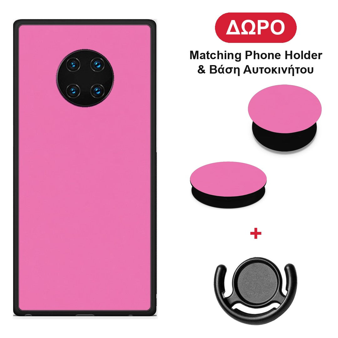 Rose Pink - Huawei Mate 30 Pro θήκη + Δώρο Phone Holder & Βάση Αυτοκινήτου
