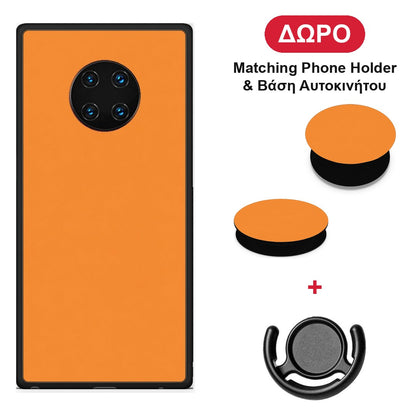 Tangerine Orange - Huawei Mate 30 Pro θήκη + Δώρο Phone Holder & Βάση Αυτοκινήτου