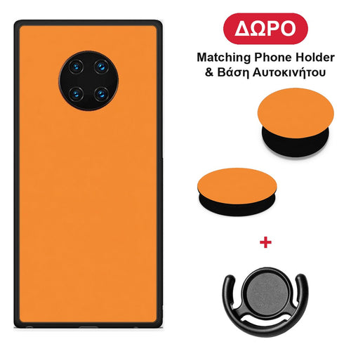 Tangerine Orange - Huawei Mate 30 Pro θήκη + Δώρο Phone Holder & Βάση Αυτοκινήτου