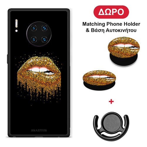 Valentine Golden - Huawei Mate 30 Pro θήκη + Δώρο Phone Holder & Βάση Αυτοκινήτου