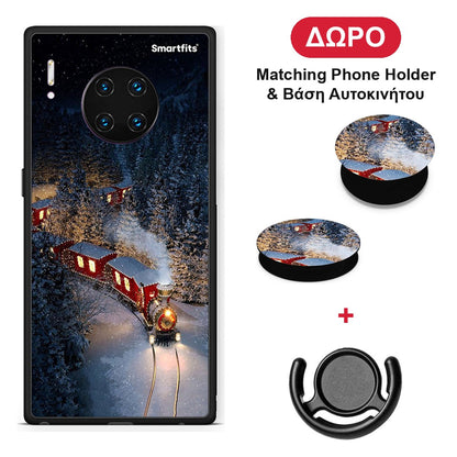 Xmas Train - Huawei Mate 30 Pro θήκη + Δώρο Phone Holder & Βάση Αυτοκινήτου