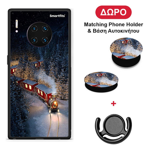 Xmas Train - Huawei Mate 30 Pro θήκη + Δώρο Phone Holder & Βάση Αυτοκινήτου