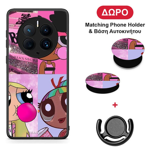 Bubble Girls - Huawei Mate 50 Pro θήκη + Δώρο Phone Holder & Βάση Αυτοκινήτου